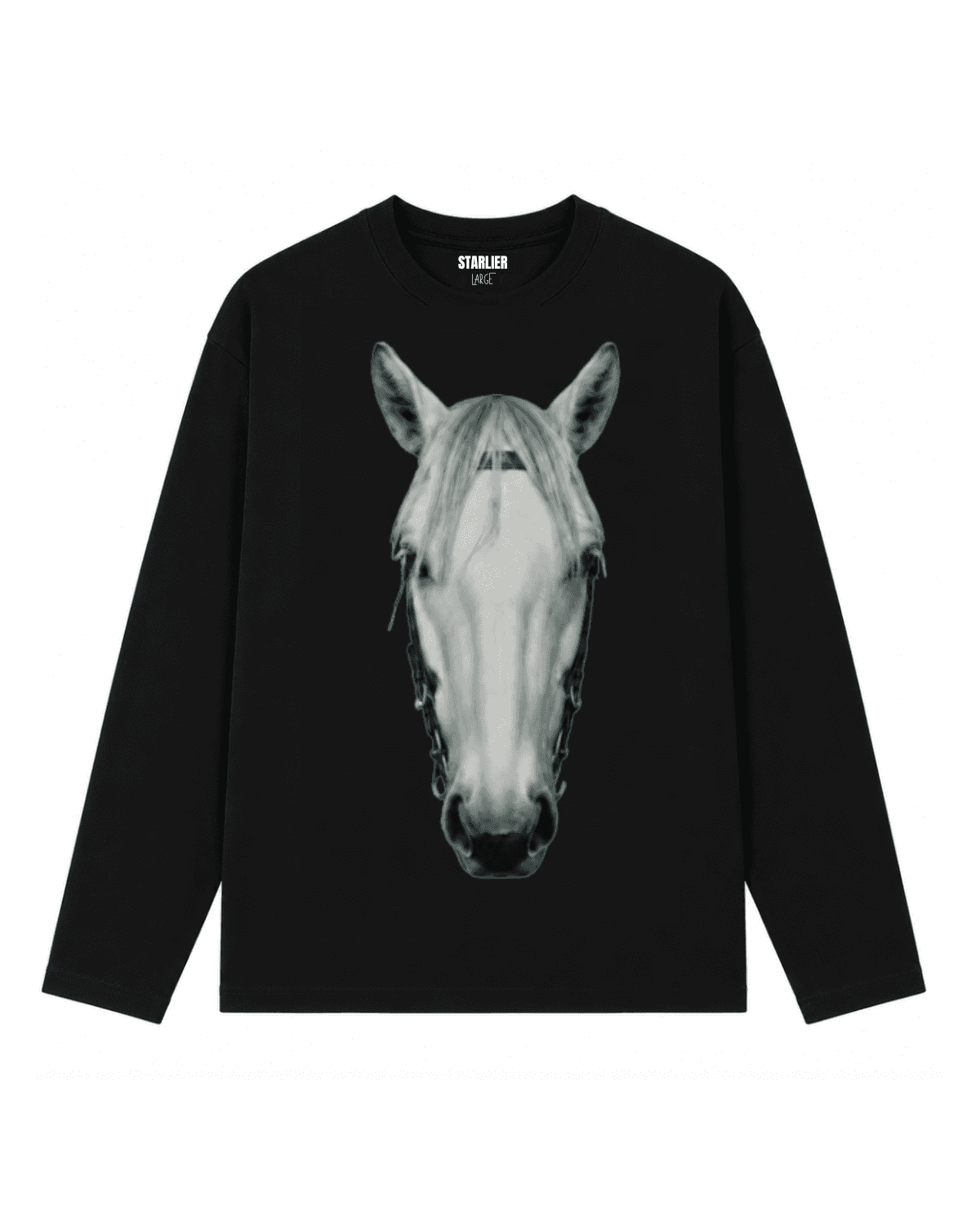 STARLIER HORSONIC PORTRAIT LONGSLEEVE — BLACK HORSE
